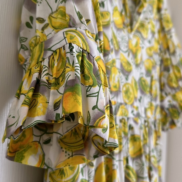 NWT Lemon Ruffle Dress - Picture 3 of 5